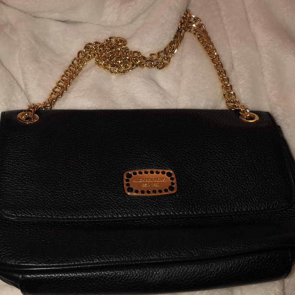 Michael kors gold chain bag